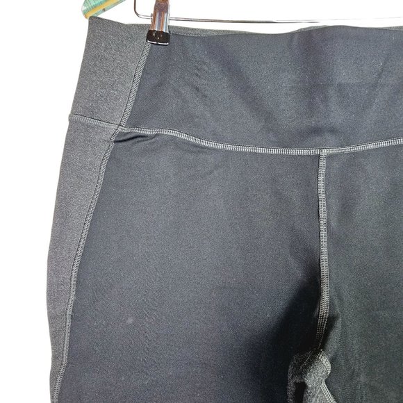 GAP Sculpt Ponte Black Gray Zipper Bottom Thick Contouring Legging, Sz. XL, NWT - Picture 4 of 8